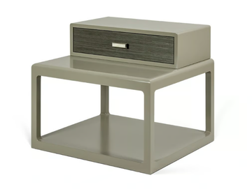 SAGE - Rectangular wooden bedside table with drawer by JOSÉ LEITE DE CASTRO - view 2